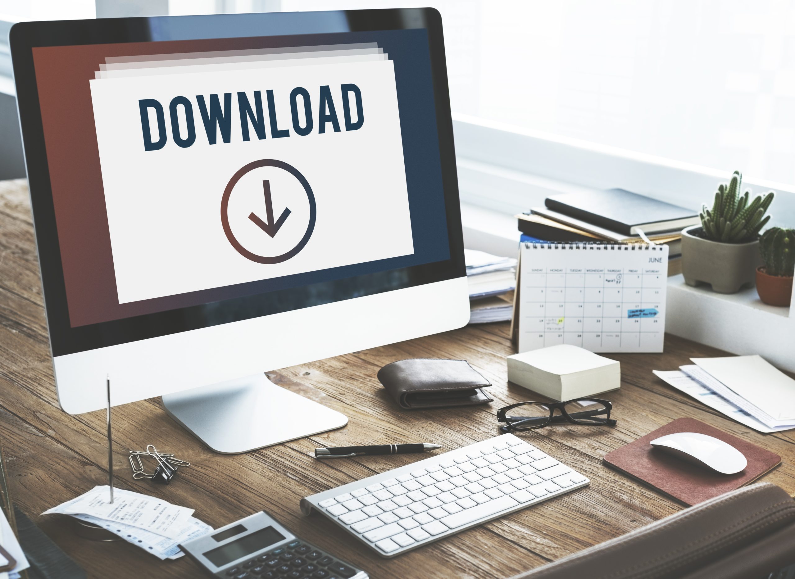 Storage Data Information Download Concept